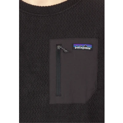 Image of Patagonia R1 AIR CREW Fleece jumper, Men&#039;s, Size: Small, Black