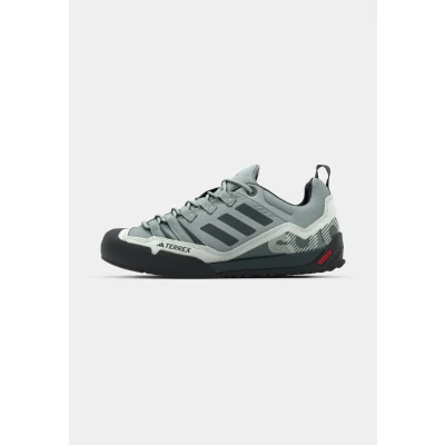 Image of Adidas Terrex Swift SOLO Hiking Trainers, Men&#039;s, Size: 3.5, Silver green/legend ivy/linen green Synthetics/textile