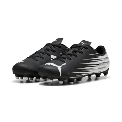 Image of Puma Attacanto II Moulded stud football boots for kids, Size: 2, Black/white shoes