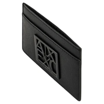 Image of Armani Exchange Porta Carte Credito Wallet, Women&#039;s, Size: One Size, Nero/black