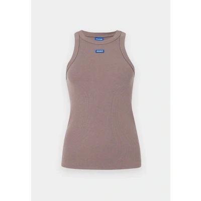 Image of HUGO EASY TANK Top, Women&#039;s, Size: XS, Rust/copper
