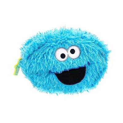 Image of Grupo Erik Plush Pencil Case Kids Cosmetic Large Case, Cookie Monster, One Size, Cases
