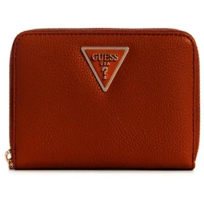 Image of Guess Laurel Logodreieck Wallet, Women&#039;s, Size: One Size, Braun