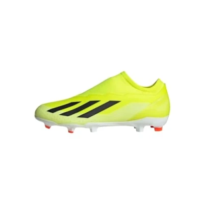 Image of adidas Performance X Crazyfast League Laceless FG Moulded stud football boots, Men&#039;s, Size: 9.5, Team solar yellow /core black/footwear white