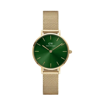 Image of Daniel Wellington Petite EMERALD, 28MM Gold Watch, Size: 32, coloured