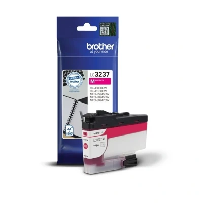 Image of Brother LC 3237M Inkjet Cartridge, Magenta, Single Pack, Super High Yield, Includes 1 x Genuine Supplies