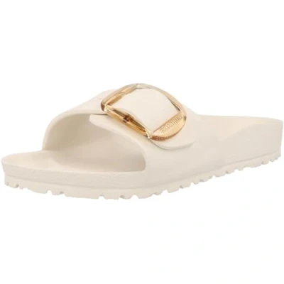 Image of Birkenstock Madrid Unique Band Sandal with Adjustable Buckle, Eggshell N, 39 EU