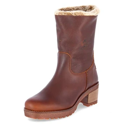 Image of Panama Jack Piola Women&#039;s Warm Lined Half Shaft Boots &amp; Ankle Boots, Leather colours, 42 EU