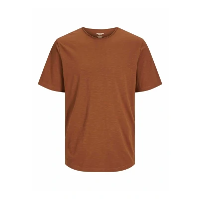 Image of JACK &amp; JONES Men&#039;s Jjebasher Tee O Neck SS Noos T Shirt, Mocha Bisque, XS, XS