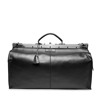 Image of Picard Toscana Men&#039;s Cowhide Leather travel bag with Flap Closure Everyday, black, OneSize,
