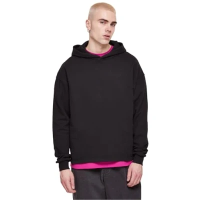 Image of Urban Classics Loose Hoodie, Men&#039;s, Size: 4XL, Black