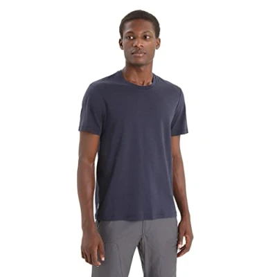 Image of Icebreaker Merino Central Classic SS TEE Basic Tshirt, Men&#039;s, Size: Large, Midnight navy