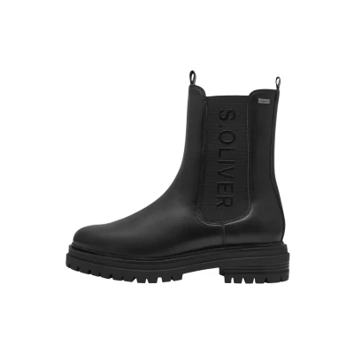 Image of s.Oliver Damen Chelsea Boots mit Reißverschluss Elegant, Schwarz (Black), 40 EU