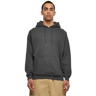 Image of Urban Classics Blank Hoody Hoodie, Men&#039;s, Size: XL, Charcoal