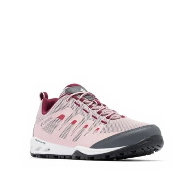 Image of Columbia Vapor VENT Water Hiking shoes, Women&#039;s, Size: 6, Pink haze/chianti Textile/synthetics
