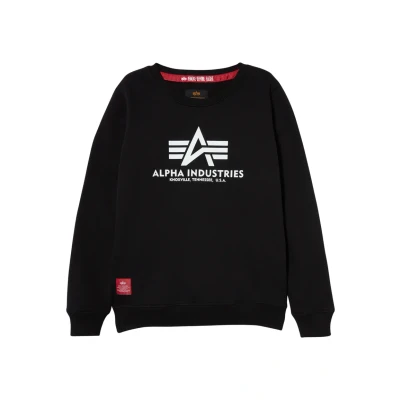 Image of Alpha Industries Basic KIDS/TEENS Sweatshirt for kids, Size: 8y, Black