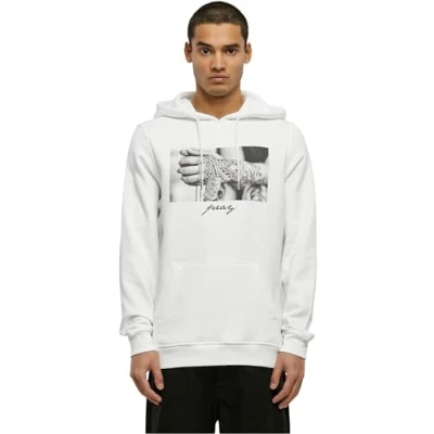 Image of Mister Tee PRAY 2.0 Hoodie, Men&#039;s, Size: Medium, White