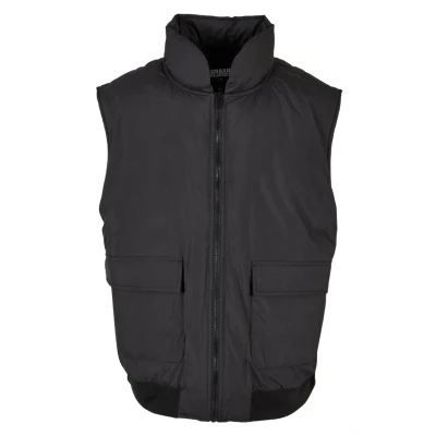 Image of Urban Classics Waistcoat, Men&#039;s, Size: Small, Black