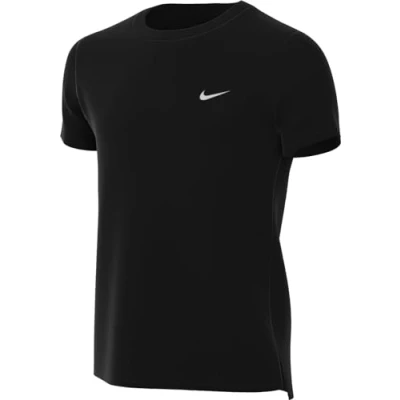 Image of Nike Performance DF Miler Unisex Sports Tshirt for kids, Size: 13 15y, Black