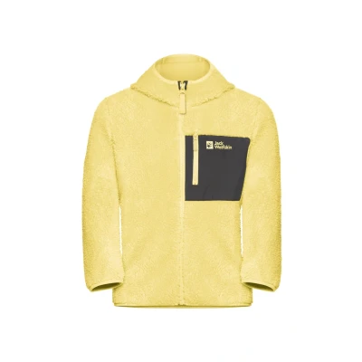 Image of Jack Wolfskin ice CURL Fleece jacket for kids, Size: 13 14y, Lemon