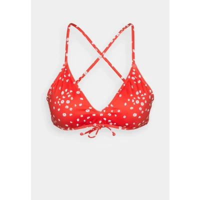 Image of Roxy Beach Classics Athletic Bikini top, Women&#039;s, Size: XS, Poppy red