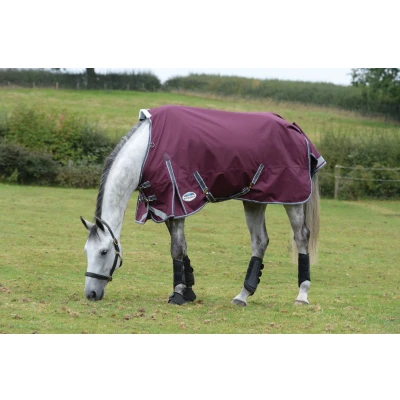 Image of Weatherbeeta ComFiTec Plus Dynamic II Standard Neck Medium/Lite 100g Maroon/Grey/White