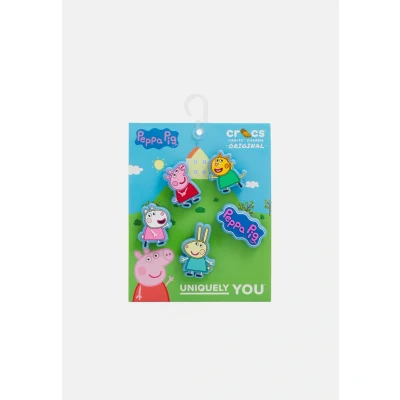 Image of Crocs Jibbitz Peppa PIG 5PCK Other accessories multicoloured for kids, Size: One Size, Multi coloured