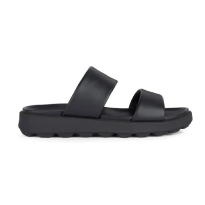 Image of Geox Spherica Mules, Men&#039;s, Size: 7, Black Leather