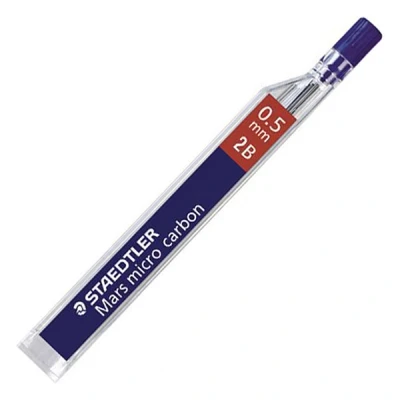 Image of STAEDTLER 2 x Case/box of 12 leads (24 leads) &quot;Mars micro carbon&quot; 0.5 mm HB