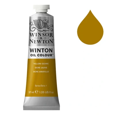 Image of Winsor &amp; Newton 1414744 Winton, Fine High Quality Oil Paint, 37 ml Tube with Even Consistency, Lightfast, Coverage, Rich in Colour Pigments, Yellow Ochre