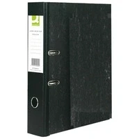 Image of Q Connect Lever Arch File Foolscap Black (Pack of 10)