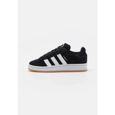 Image of adidas Originals Campus 00S Trainers for kids, Size: 3.5, Core black/cloud white leather and imitation
