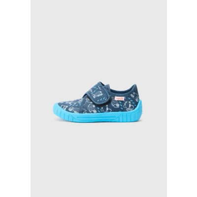 Image of Superfit BILL Slippers darkblue/lightgreen for kids, Size: 10/10.5K, Dark/blue/light/green shoes