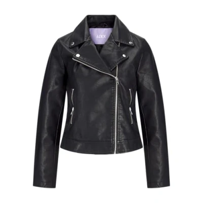 Image of JJXX Women&#039;s Jxgail Faux Leather Biker Jacket Noos, Black, S