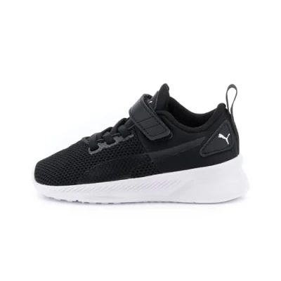 Image of Puma Flyer Runner Unisex Neutral running shoes for kids, Size: 11.5K, Black/white Textile/synthetics