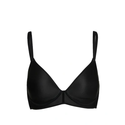 Image of Schiesser Gepadded Invisible SOFT Triangle bra, Women&#039;s, Size: 32A, Schwarz