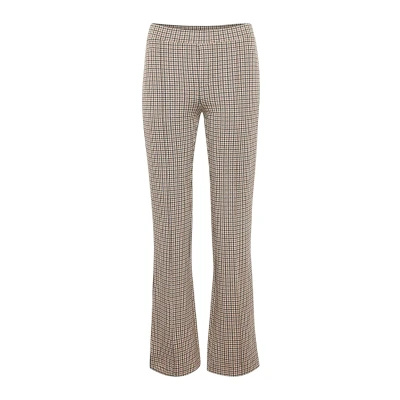 Image of Part Two Pontaspw PA Trousers, Women&#039;s, Size: 8, Toasted coconut check