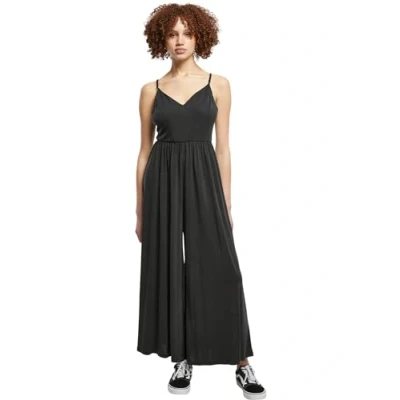 Image of Urban Classics Women&#039;s Ladies Modal Spaghetti Jumpsuit T Shirt, Black, XXL