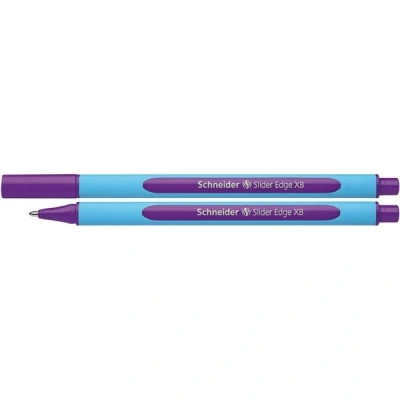 Image of Schneider Slider Edge 152208 Ballpoint Pen with Cap Model Pack of 10 Purple