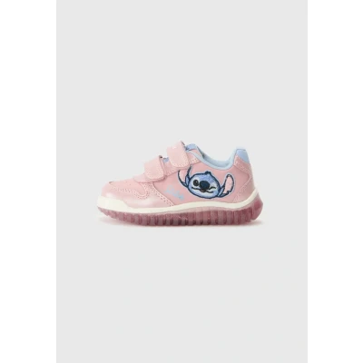 Image of Geox LILO &amp; Stitch Hightop trainers for kids, Size: 9K, Pink/sky shoes