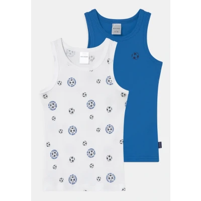 Image of Schiesser Organic Cotton 2 PACK Undershirt multicoloured for kids, Size: 1.5y, Multi coloured