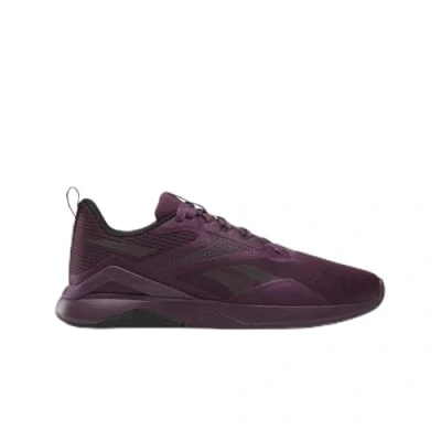 Image of Reebok Nanoflex Training shoe, Women&#039;s, Size: 3.5, Midnight plum black footwear white Textile/synthetics