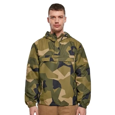 Image of Brandit Windbreaker, Men&#039;s, Size: XL, Swedisch camo
