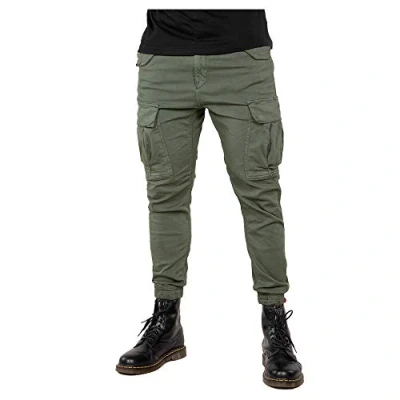 Image of Alpha Industries Airman Cargo trousers, Men&#039;s, Size: 38, Dark oliv
