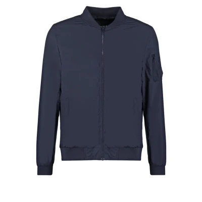 Image of Urban Classics Light Bomber Jacket Jacket, Men&#039;s, Size: Small, Navy