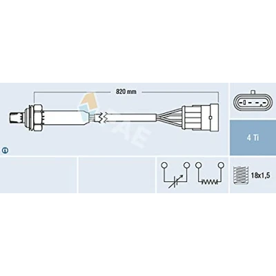 Image of Lambda Sensor FAE 77184