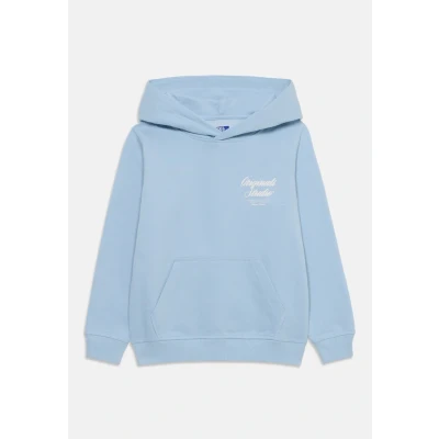 Image of Jack &amp; Jones Junior Jornorrebro TYPO BACK HOOD Hoodie for kids, Size: 10y, Skyway
