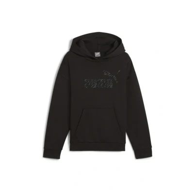 Image of Puma BIG LOGO Hoodie Unisex for kids, Size: 4 5y, black