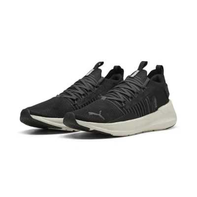 Image of Puma Softride Symmetry Fuzion Road running shoes, Size: 4, Black/dusky gray/vapor gray shoes