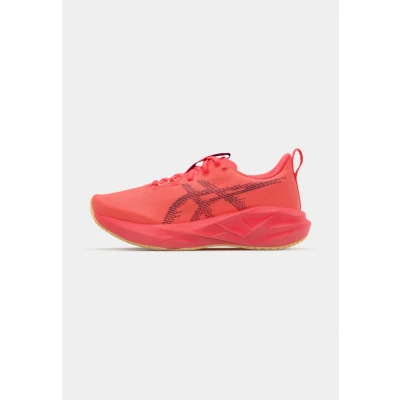 Image of Asics Novablast 5 Road running shoes, Women&#039;s, Size: 5, Flash red/edo purple shoes